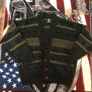VTG Teijidos Ruminahui Wool Cardigan Sweater 🔥